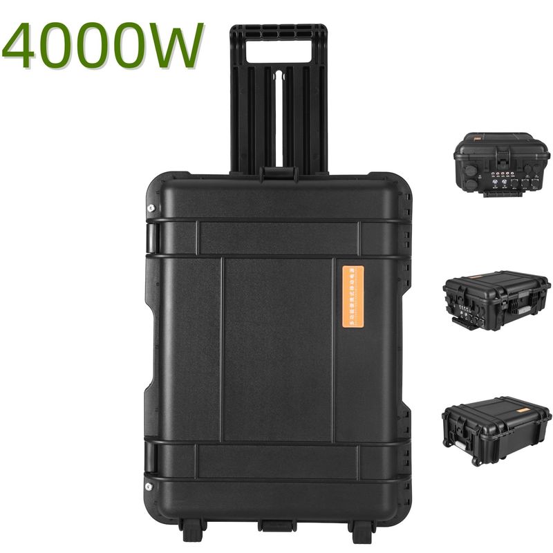 8000W Peak Power LiFePO4 Lithium Cell Portable Solar Generator for Outdoor Activities
