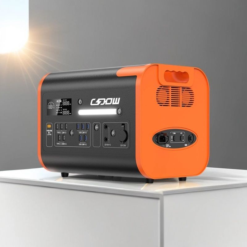 Home Emergency and Outdoor Camping Power Bank Generator 2200W with AC/DC Inverter
