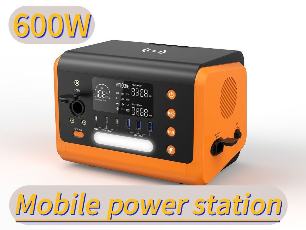 600W Solar Generator Portable Power Station HT06 600Wh with AC Output 110V/230V