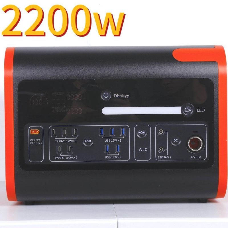 2000W Solar Outdoor Emergency Generator 2048wh Mobile Power Supply for Japan Market