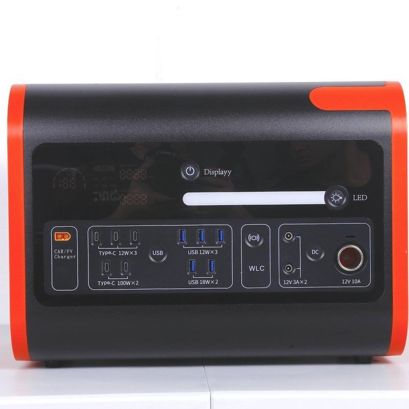 15W Wireless Charging Emergency Solar Power Station for Outdoor Camping and Travel
