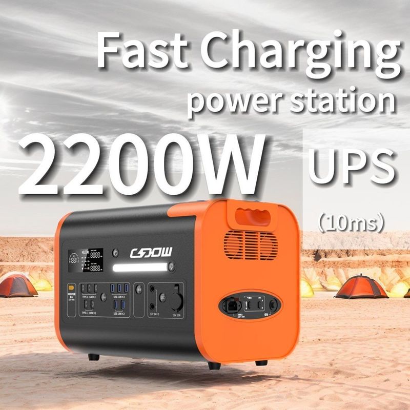 Portable Charger 2000W Car Charging Portable Power Station for Laptop and Camping