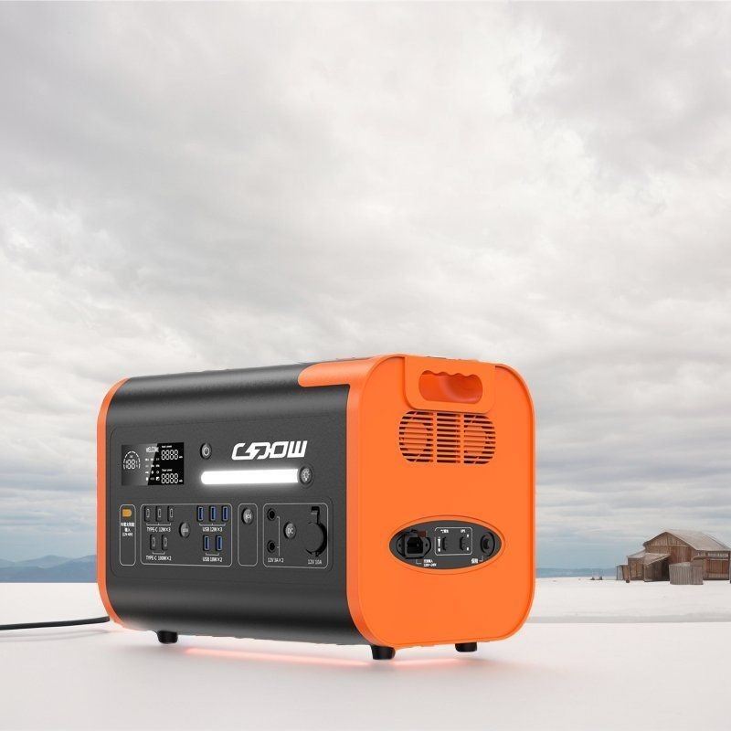 USB Type-C/AC/DC Output Portable Solar Power Station for Camping/Car Emergency Charger