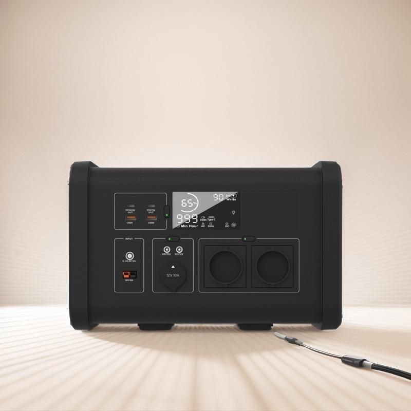 Solar Input 18V/6A Max Multi-Function Portable Power Station 700W for Camping
