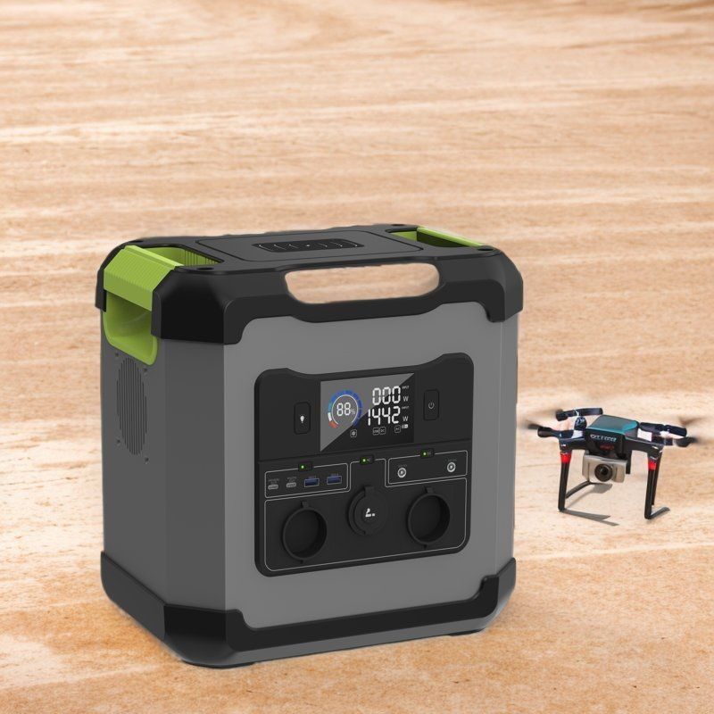 2000W AC Output Portable Power Station 1680wh Lithium Battery Solar Generator for Outdoor