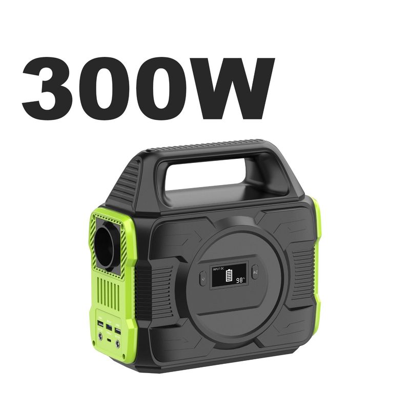 300W Portable Power Station Polymer Safe Battery Storage Solar Charger Power Supply