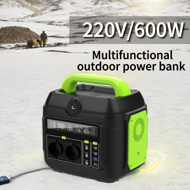 S6 220V 600W Small Size Potable Solar Generator Lithium Power Station with Foldable Handle