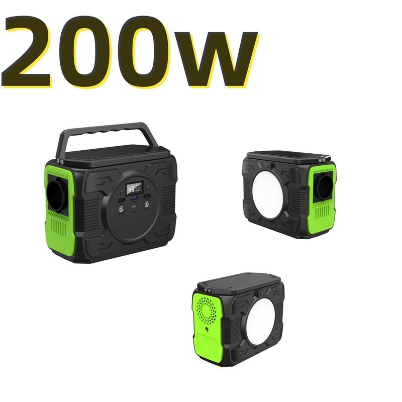200W Solar Panel Emergency Power Station Portable Energy Storage for Outdoor Activities