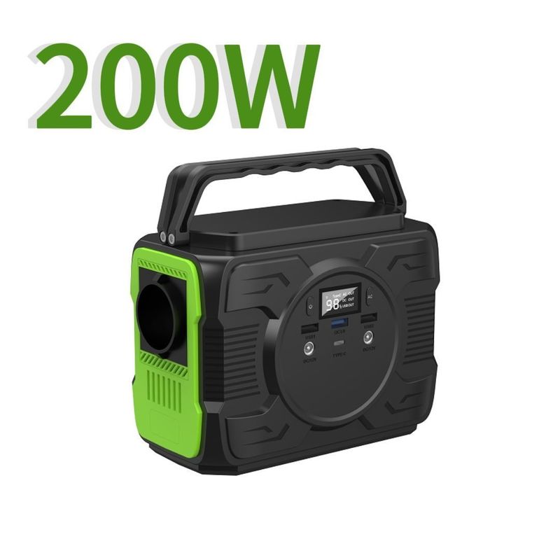 Outdoor 200W Solar Panel Portable Charger with LED Light SOS and Waterproof Design