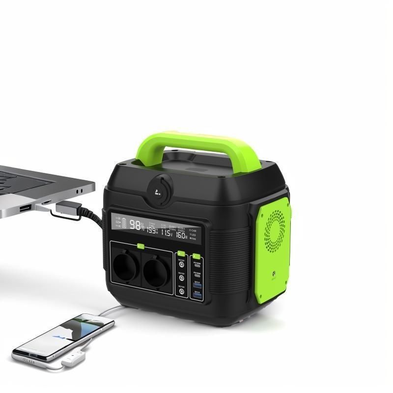 600W Portable Solar Power Station Powered by Lithium Ion Battery and MPPT Technology