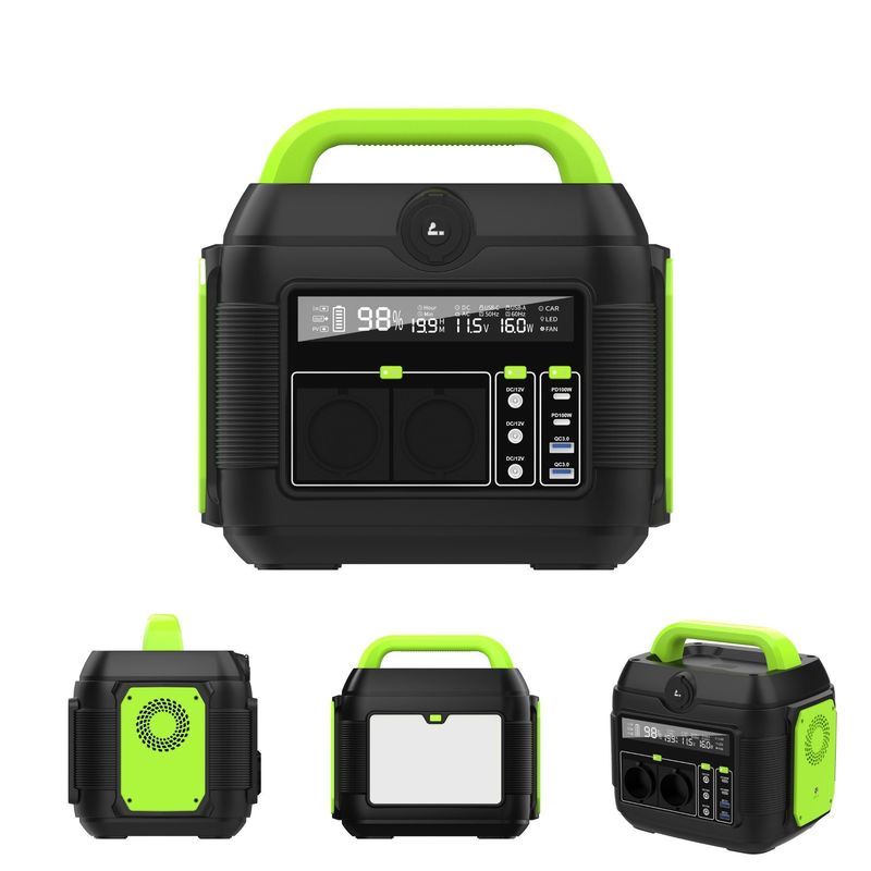 Portable Generator Lithium Battery Mobile Power Station with AC Socket 110V 220V 600W