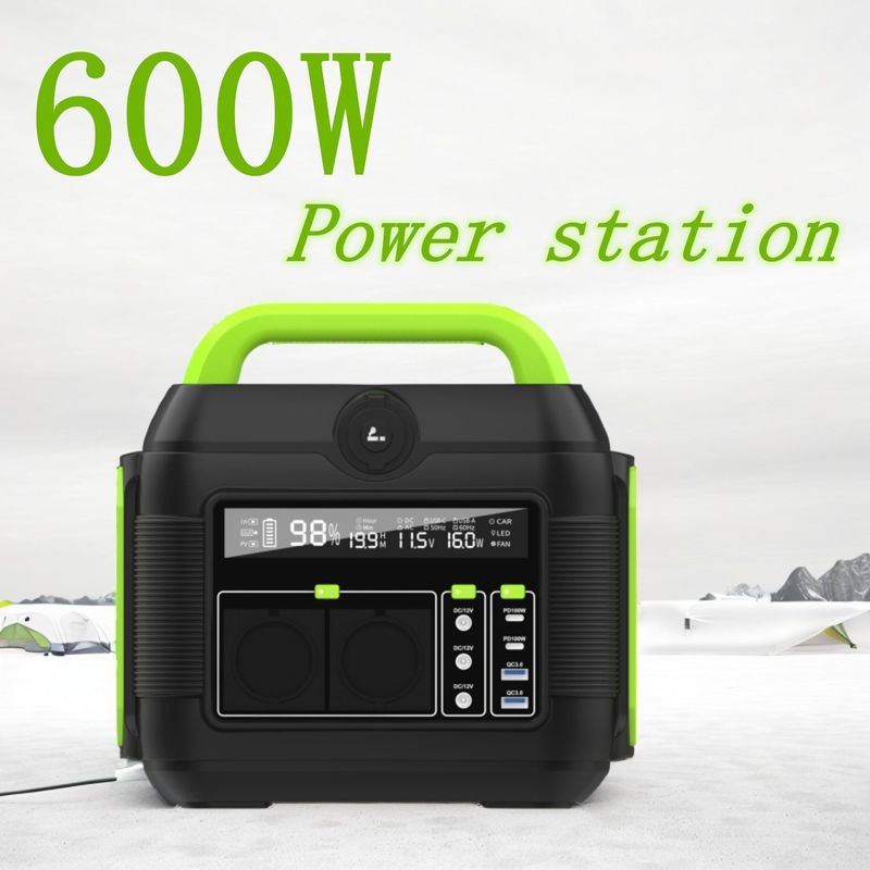 Portable Power Station Lithium Battery Solar Generator 600W 300W for All Compatible