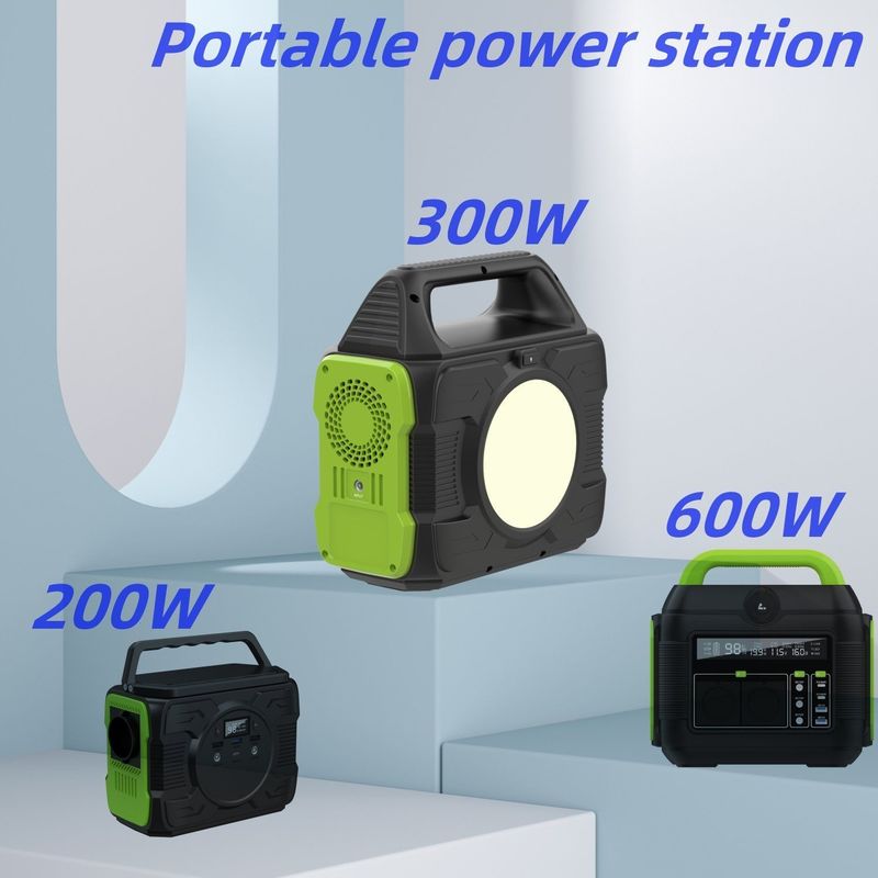 Portable Outdoor Camping Power Station 300W AC Output High Power with Lithium Battery