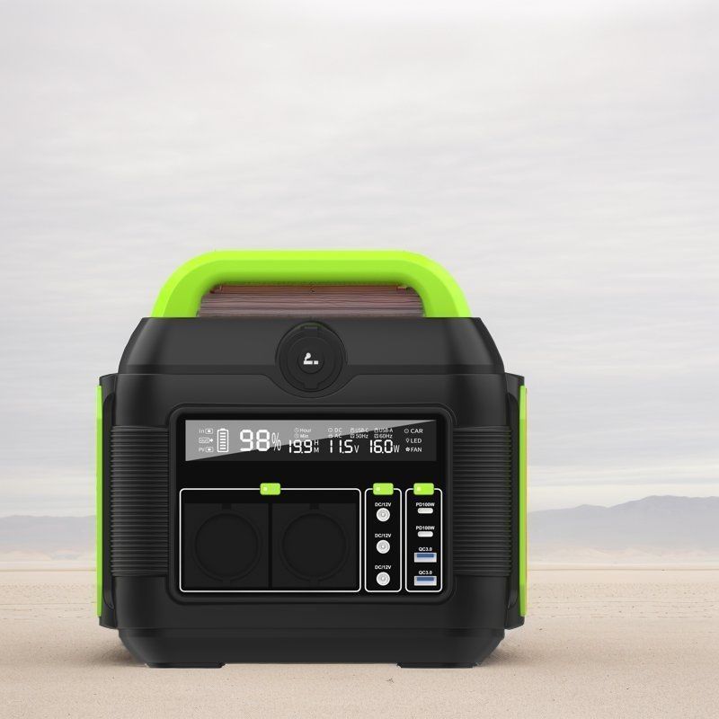 Recyclable Household Emergency Energy Storage Power Station 600W Portable Mobile Generator