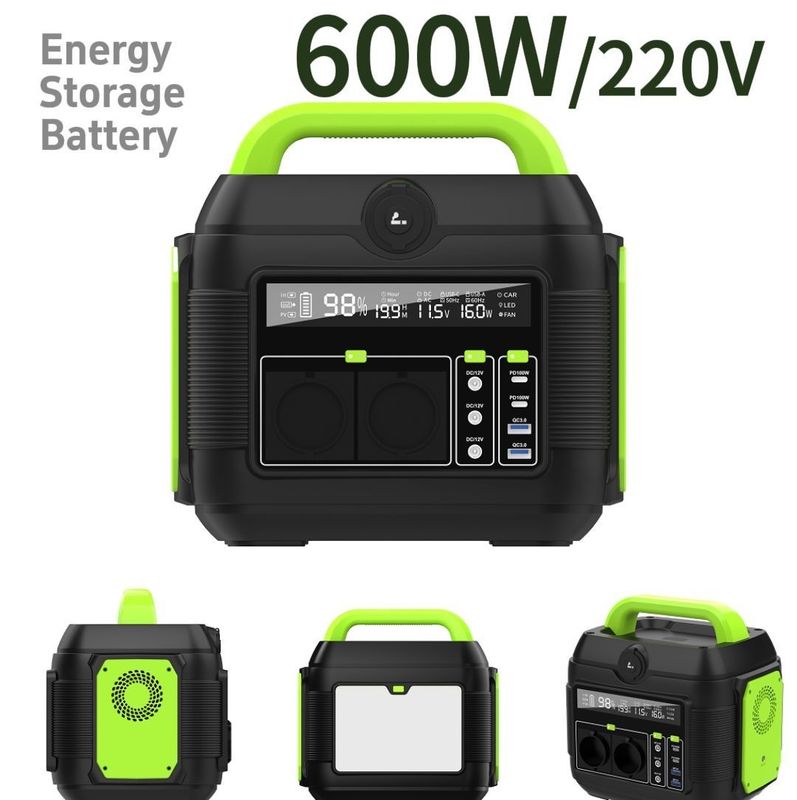 S6 Reveal LCD Display 500W Mini Portable Power Station for Laptop and Phone Charging