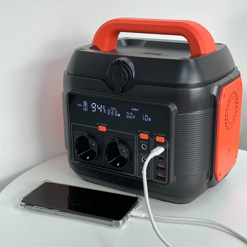 Balcony RV Portable Mobile Generator Strong Light LED Lights and Type C1 Input/Output