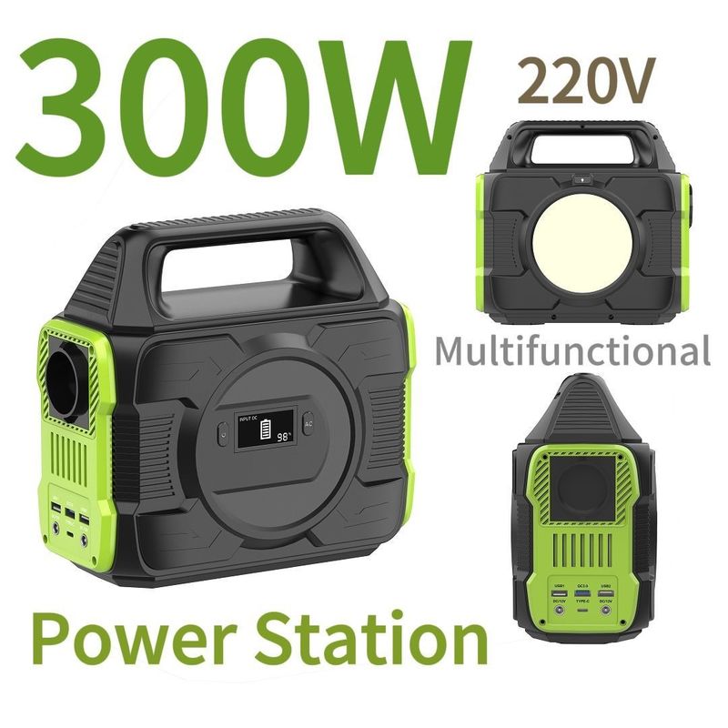 300W 220V Portable Magnetic Power Station for Solar Products Reveal Liquid Crystal Display