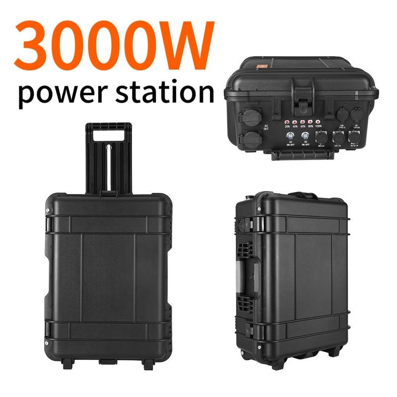 Portable Rechargeable Solar Wind Power Station 2kw with AC Pure Sine Wave Output