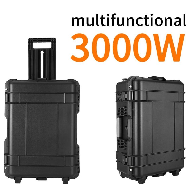 6000W Peak Power LiFePO4 Energy Storage Battery for Solar Home Portable Power Station