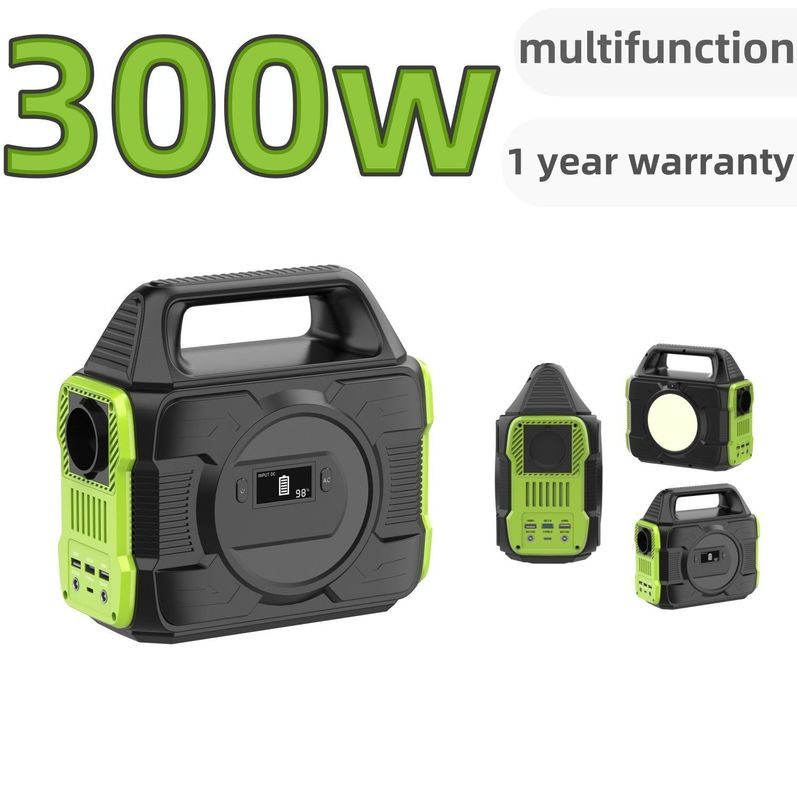 300W Portable Power Station Solar Generators Charge Any Device with Type-C and Adapter