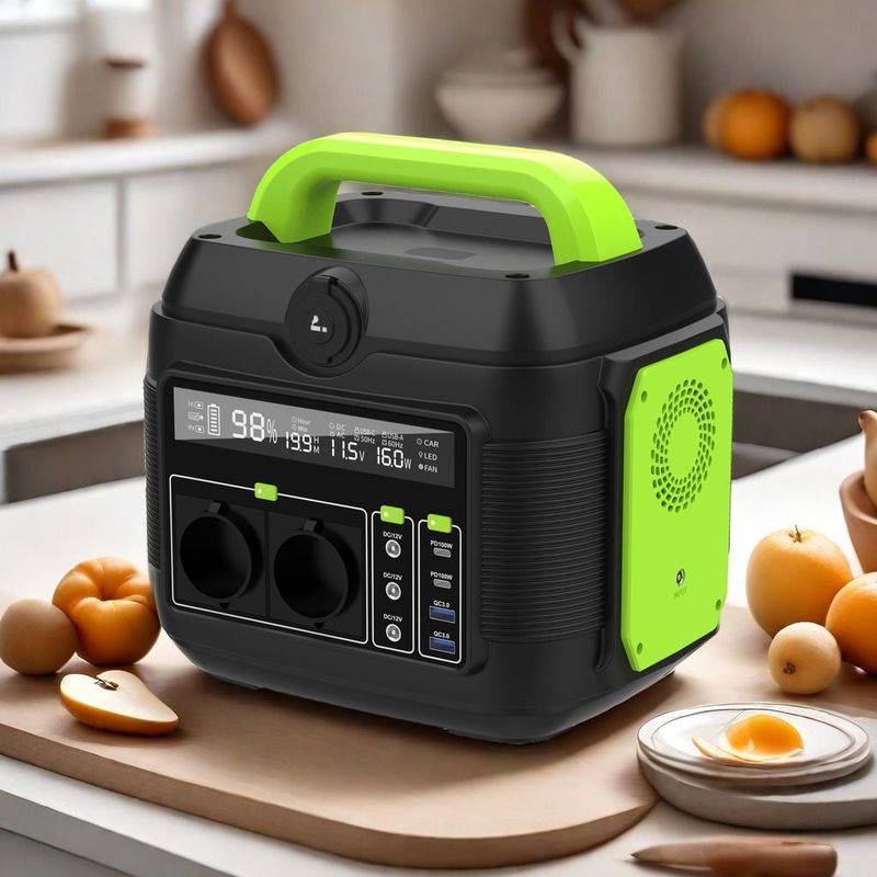 Recyclable 600W Portable Power Station for Outdoor Activities and Home Energy Storage