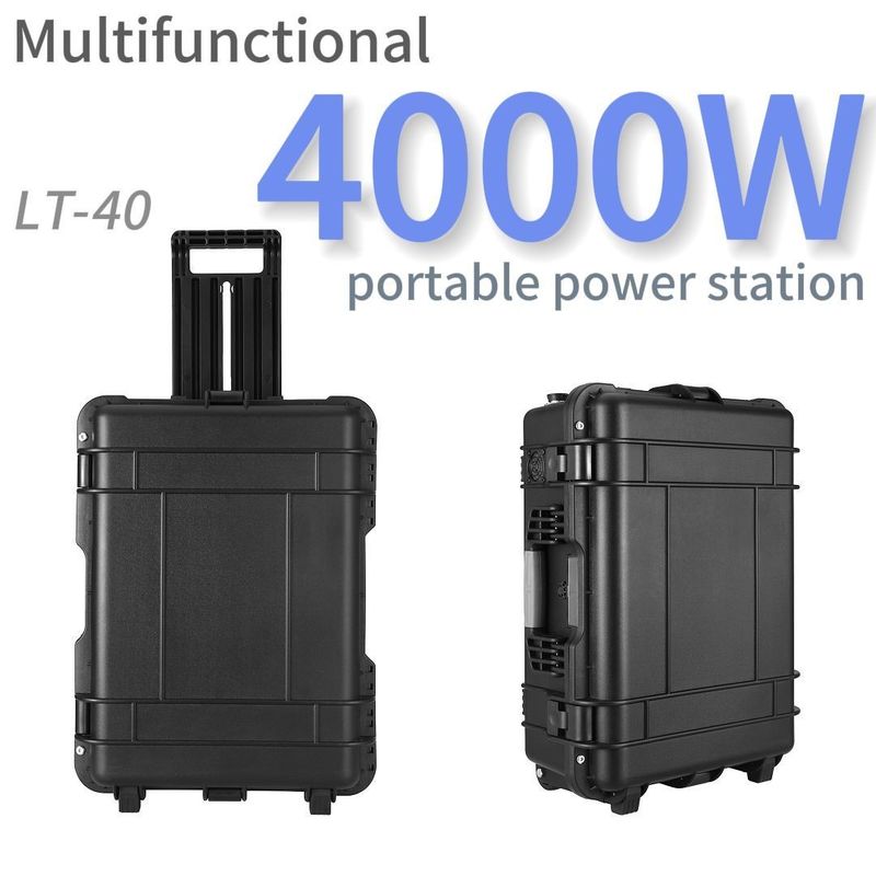 4000W LiFePO4 Laptop Battery and 3000W Portable Power Station for Charging Time 6-7h