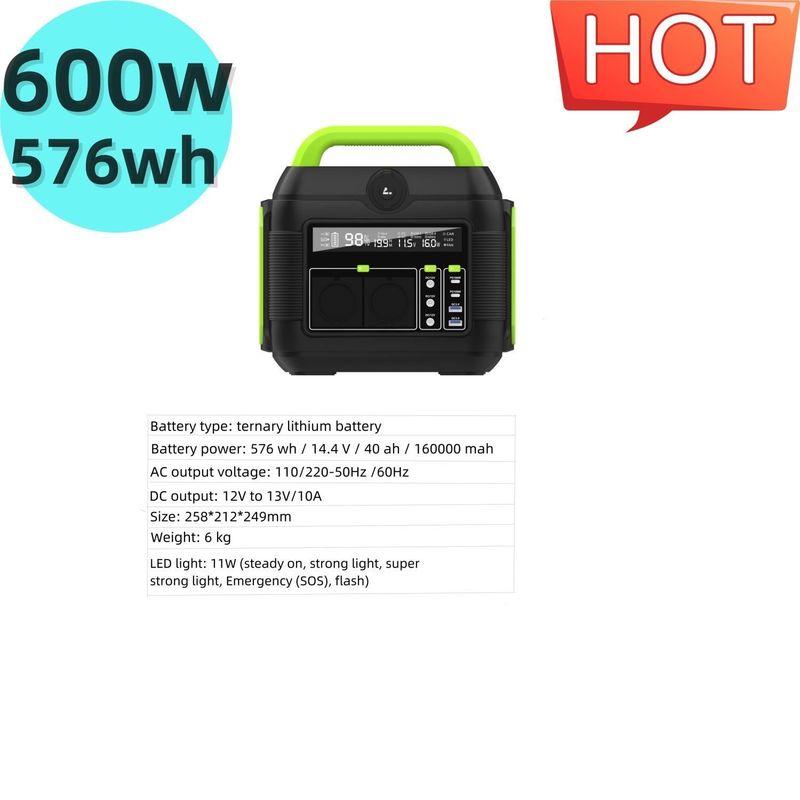 600W Quiet Portable Power Station Solar Generator for Recyclable S6 S6 Outdoor Camping