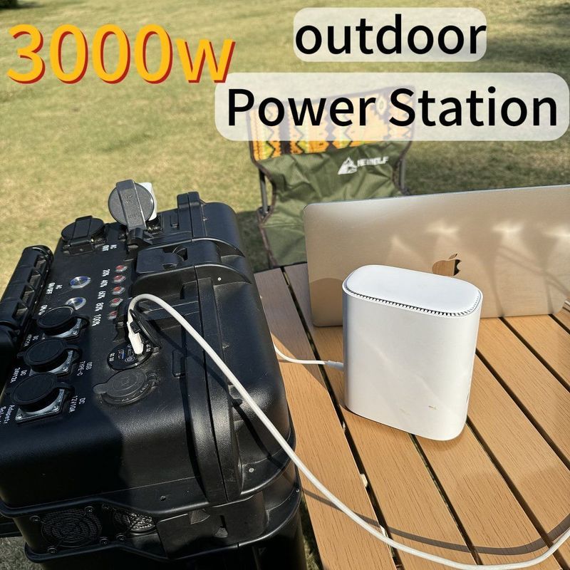 3kw Portable Lithium Iron Phosphate Power Station for Angle Grinder Protection Function