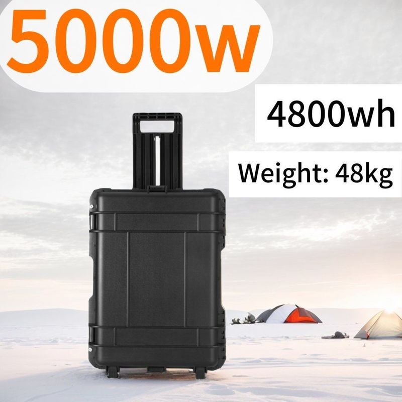 8000W Peak Power Portable Solar Generator 5000W Auto Emergency Power Banks for Camping