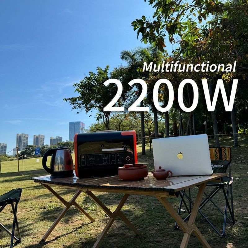 Un38.3/Msos Certified 2200W Outdoor Portable Power Station with 2000W Solar Power System