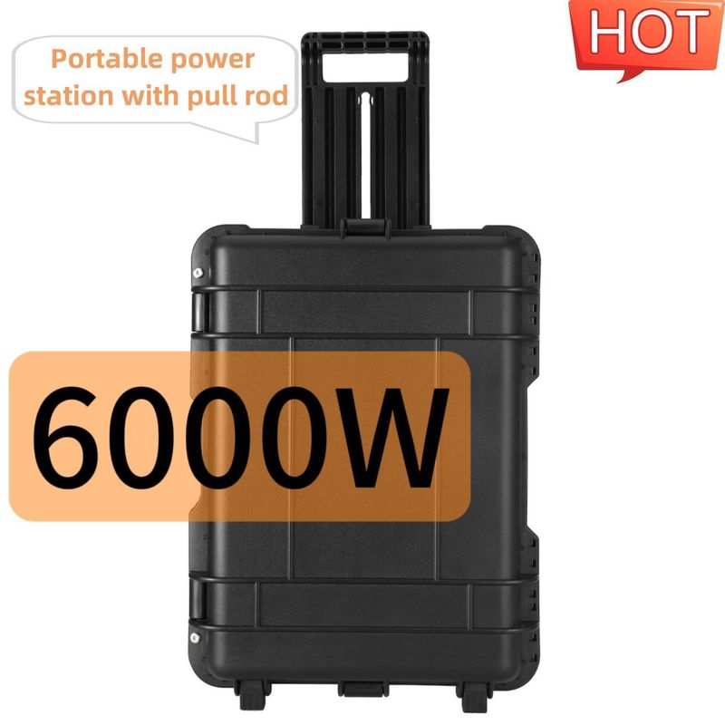 6000W Peak Power Multifunctional Portable Solar Generator for Outdoor Power Solutions