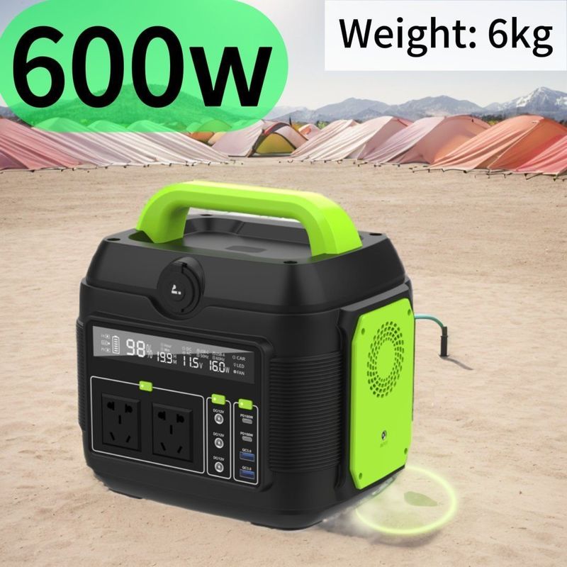 Outdoor 110V/220V Solar Generator Portable Power Station 600W 300W 200W for Family RV