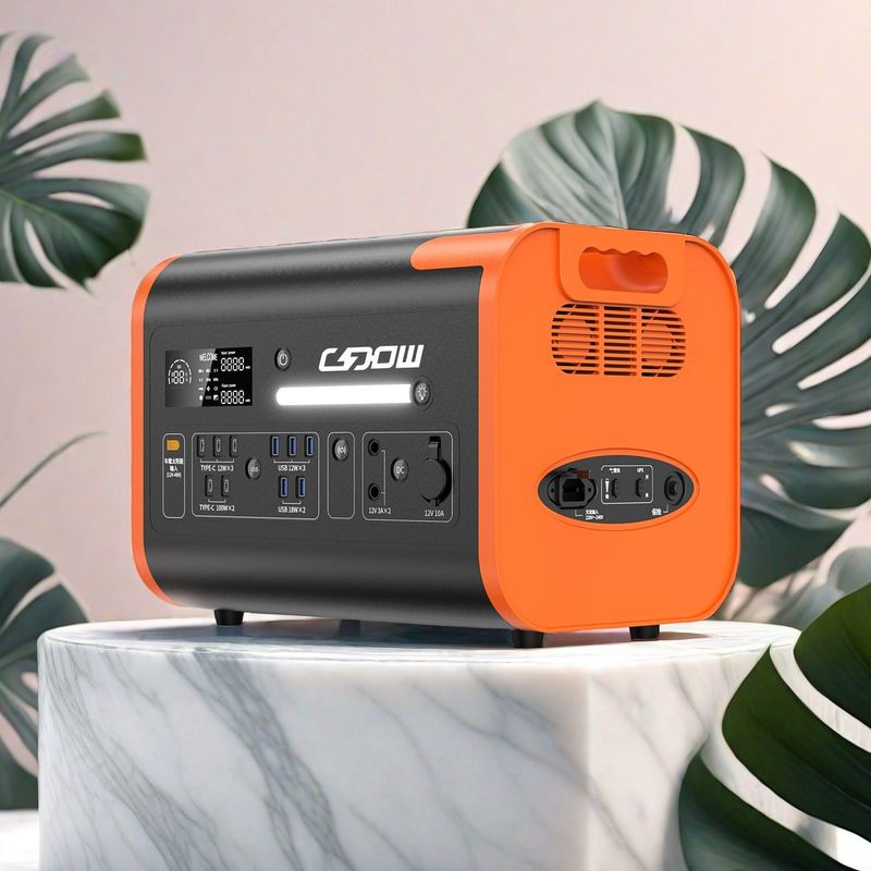 Outdoor Camping Emergency Energy Storage Generator 2200W Output Power 2048wh Capacity