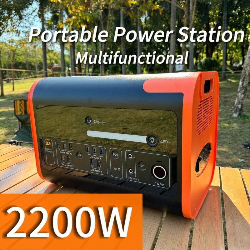 800W Max Car and Solar Charging Portable Power Station for Outdoor Emergency Backup