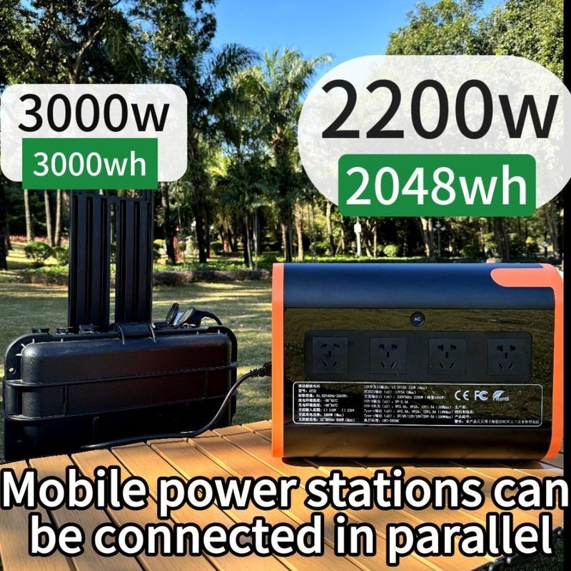 Orange 2200W Uav Solar Generator with Un38.3/Msos Authentication and 4000W Drive Power