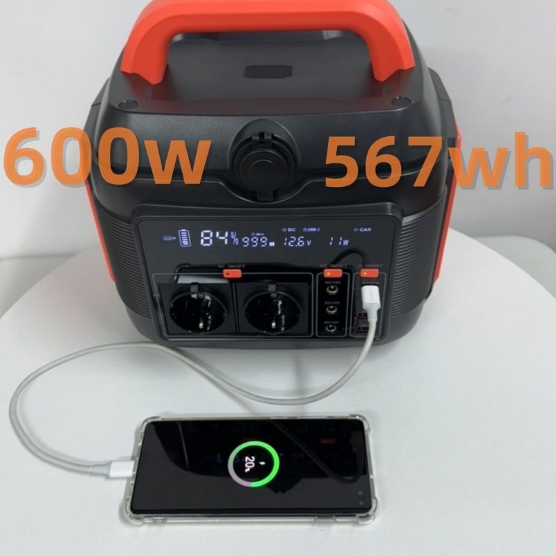 Simple and Safe On-Board Power Station 600W288wh Solar Generator with Un AC Socket