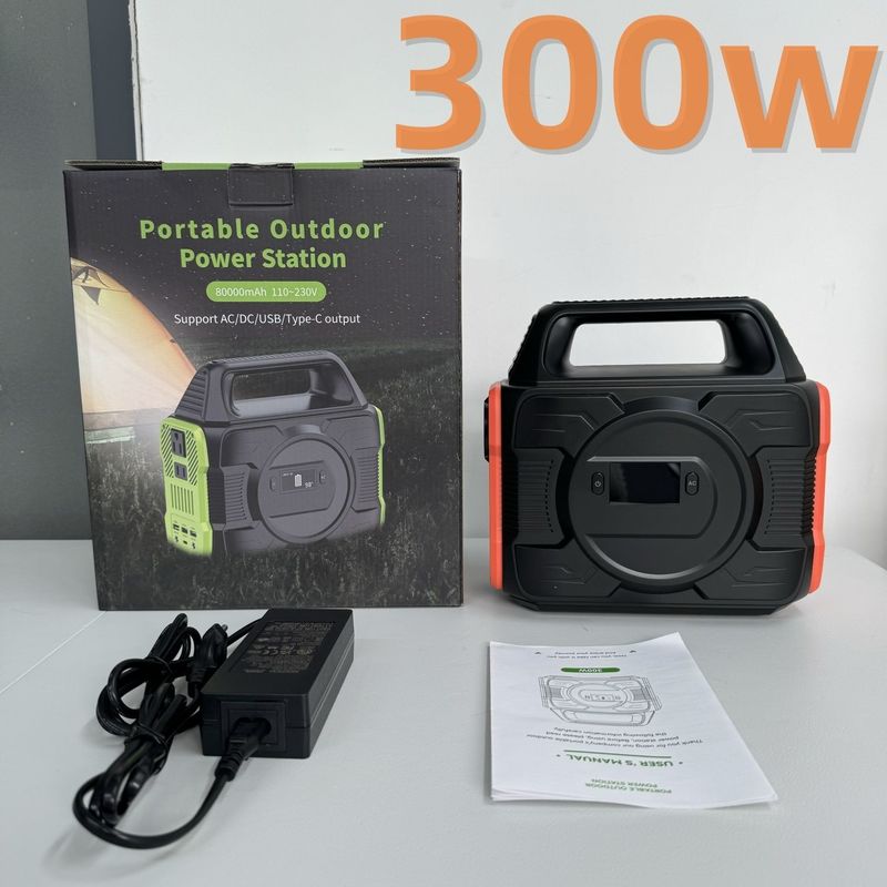 300W Short-Circuit Protection Battery Power Solar Generator Mobile Power Station Compact