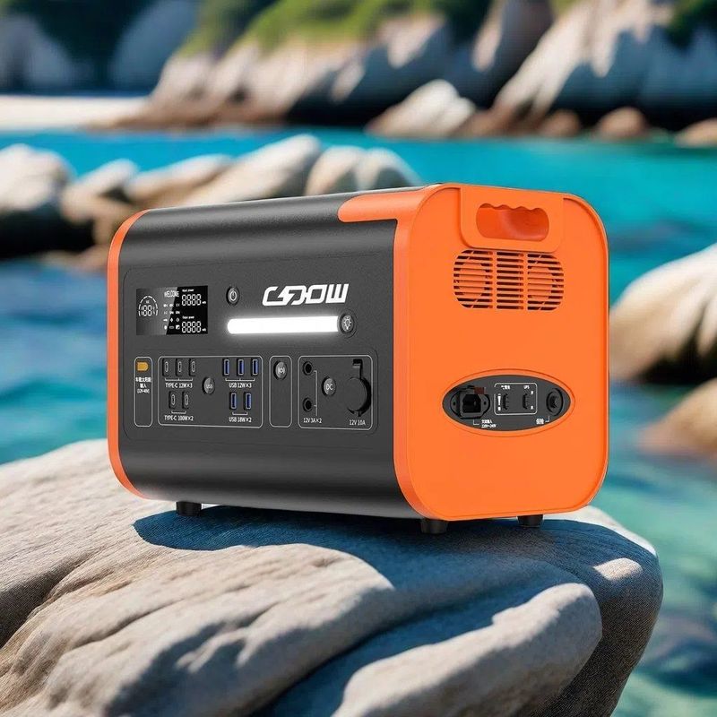 AT22 51.52V40ah Solar Generator for Portable Emergency Power Station in Outdoor Orange