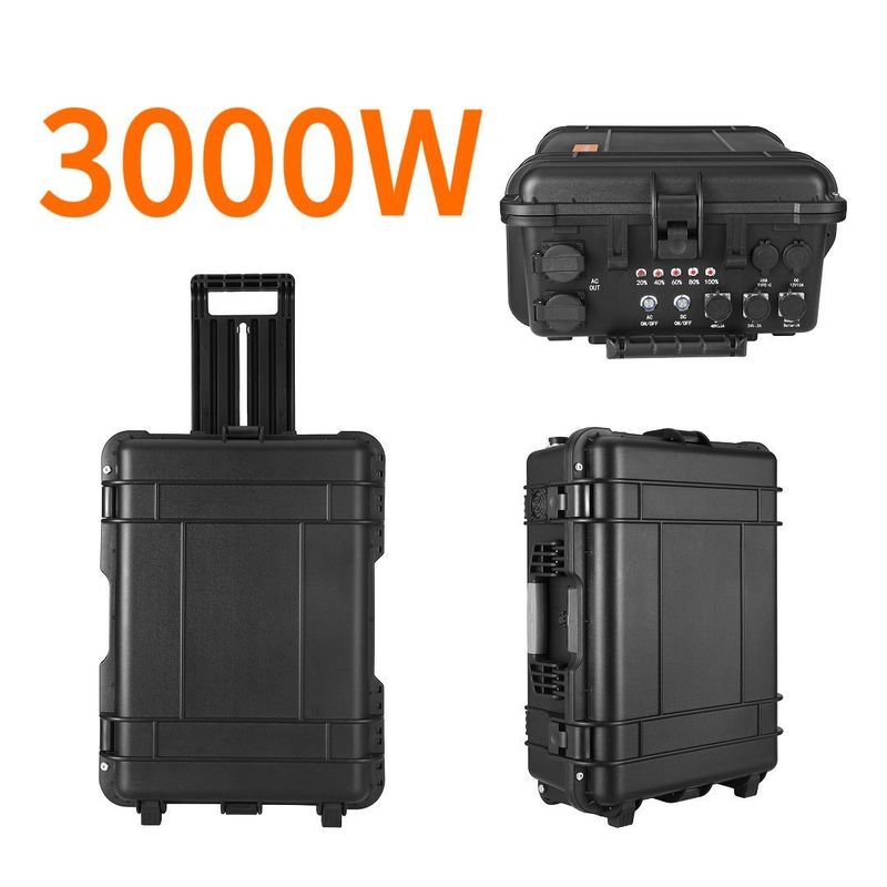 LT-30 High Capacity 3000wh 3300W LiFePO4 Battery Portable Power Station for Camping