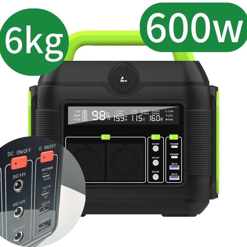 Portable Storage System with Battery Removable May Not and 110V/220V AC Power Station