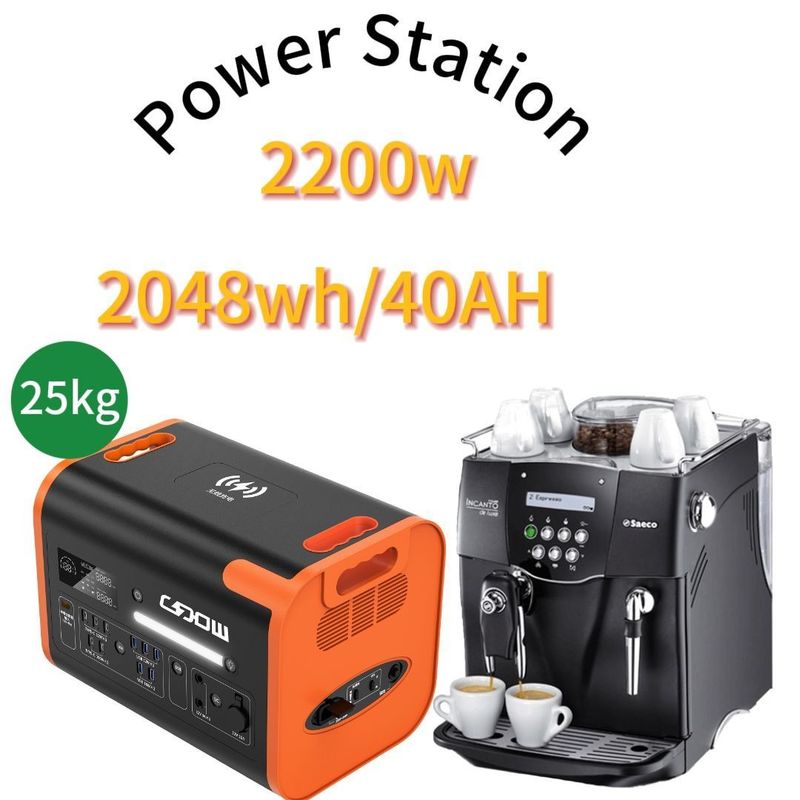 Customized 2000W Outdoor Solar Power Station with US Standard Plug and Long Life Span