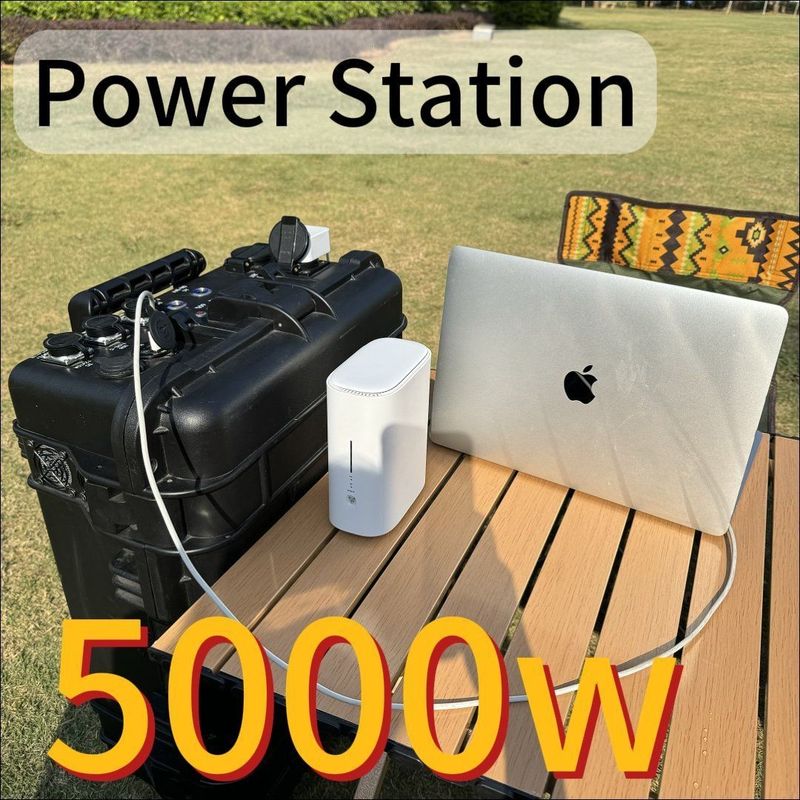 Large Capacity 5000W/7000W Pure Sine Wave Mobile Power Station for Outdoor Adventures