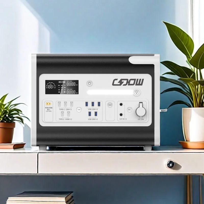 Portable LiFePO4 2000W Solar Panel Charging Mode UPS Mobile Power for Disaster Relief