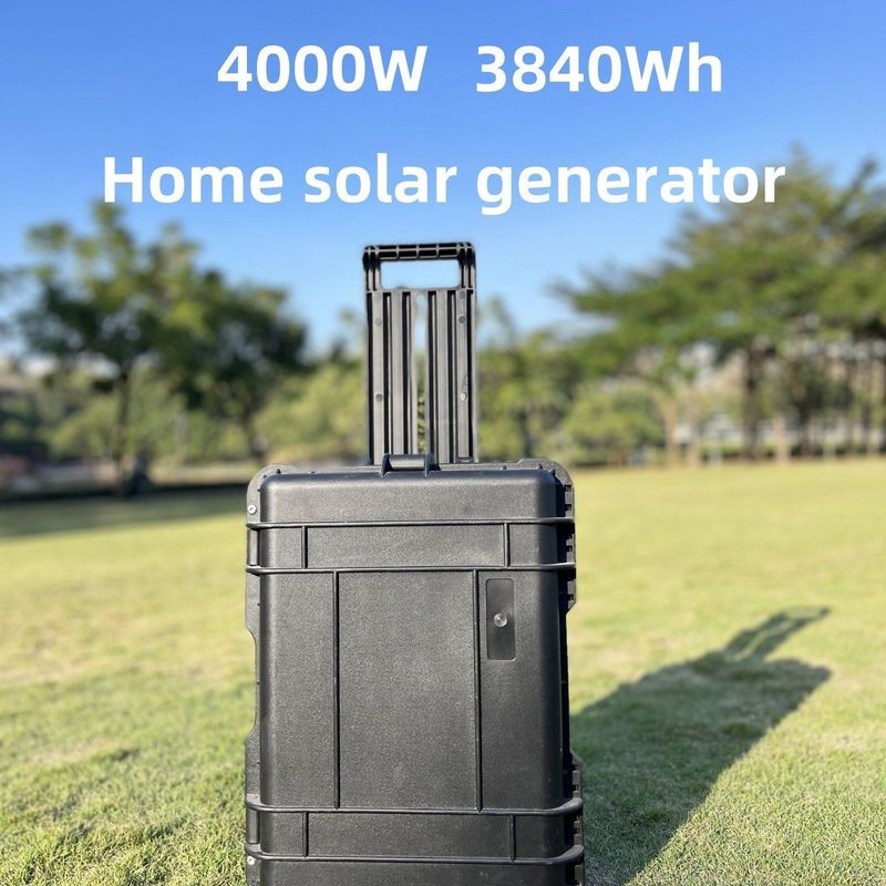 Outdoor Energy Storage LiFePO4 Battery 4000W Portable Solar Panel Camping Power Station