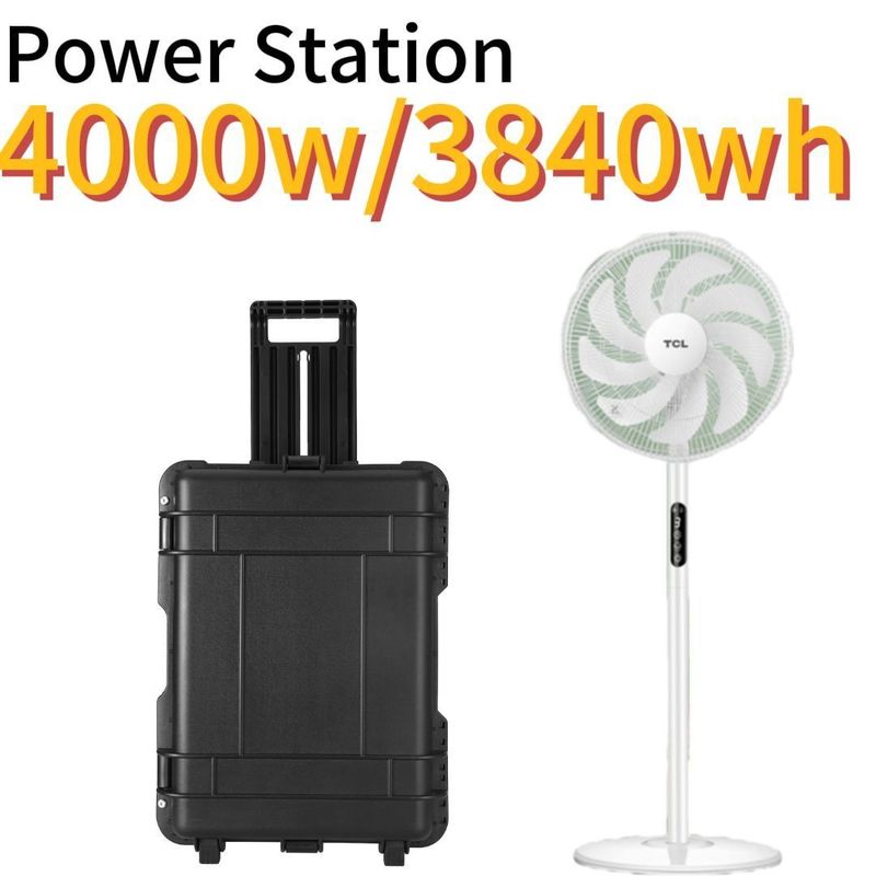 8000W Peak Power Portable Solar Generator 3840wh Emergency Energy Storage Power Station