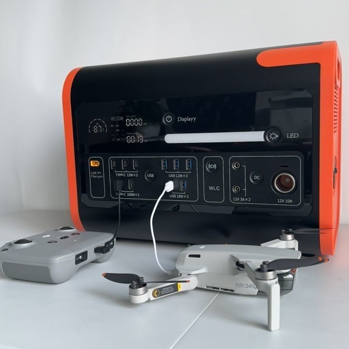 1500W Mains AT22 Portable Solar Power Station for Outdoor Camping House Car Boat