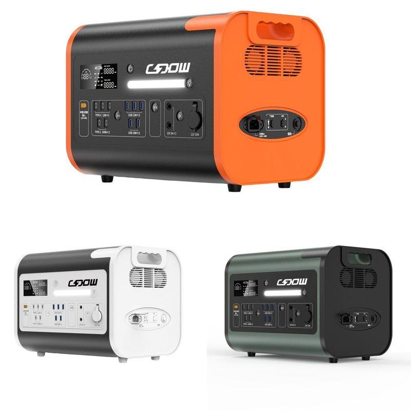 CE Un38.3 MSDS Certified 1000W 2000W 2200W Portable Power Station for Indoor and Outdoor