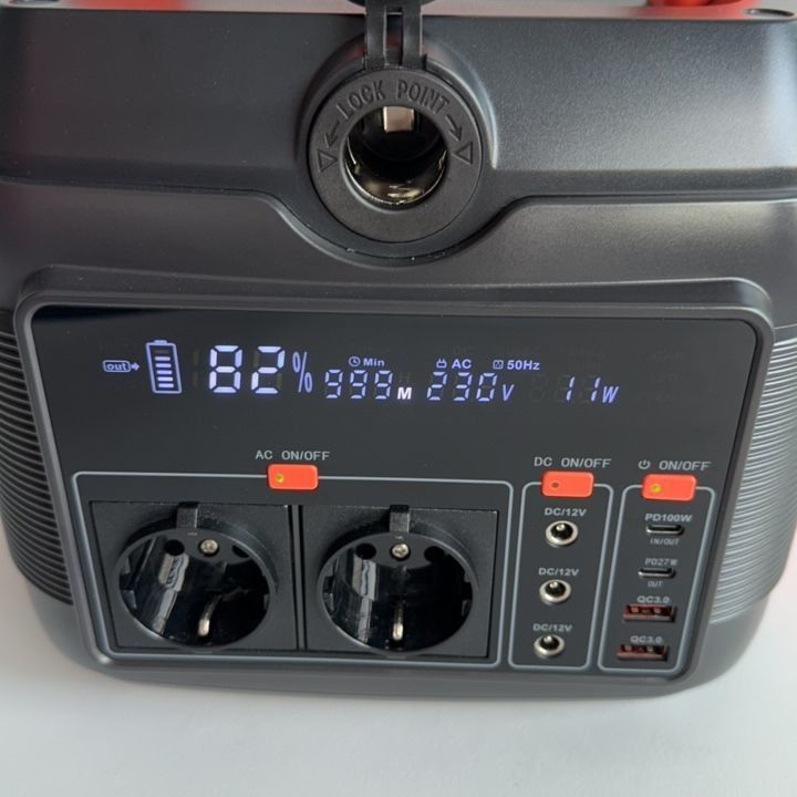AC Output 220V 50Hz/110V 60Hz Portable Power Station 600W for Mobile Power Emergencies