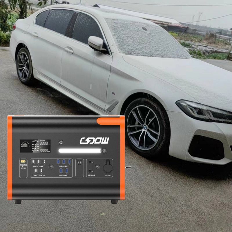 Wireless Charging 15W CE Un38.3 MSDS Certified 2200W Portable Power Station for Emergency