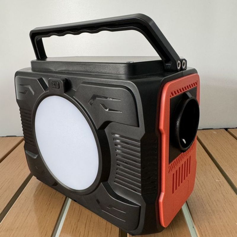 Portable Solar Power Station 200W with LED Light AC Output Power 5V-20V/2A Adapter Input
